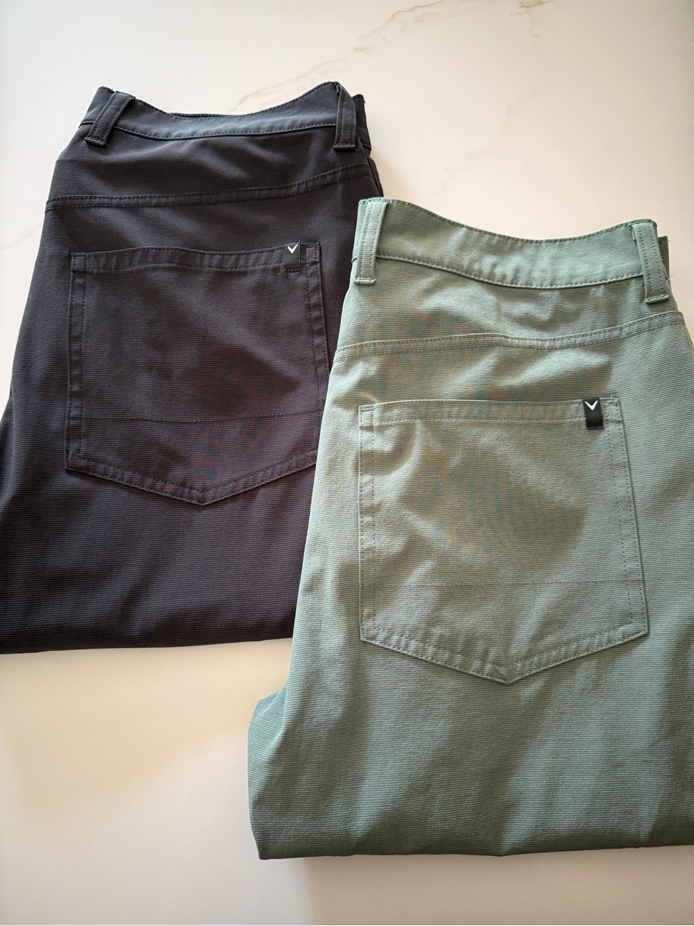 Callaway Men’s golf pants - Black and Sage Green